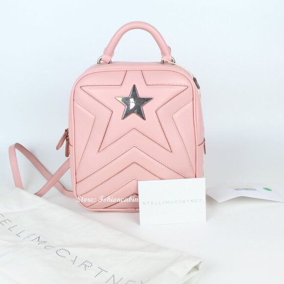 NWT Stella McCartney Pink Star Backpack | Vegan Small Bag- Street, Daily, Travel main image 10